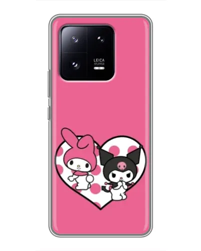 Чохол для Xiaomi 13 Pro з картинкою «Kuromi та My Melody» Чохол для Xiaomi 13 Pro з картинкою «Kuromi та My Melody»