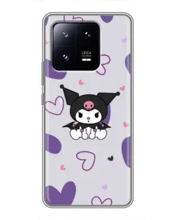 Чехол для Xiaomi 13 Pro с картинкой «Kuromi и лавандовые сердца»