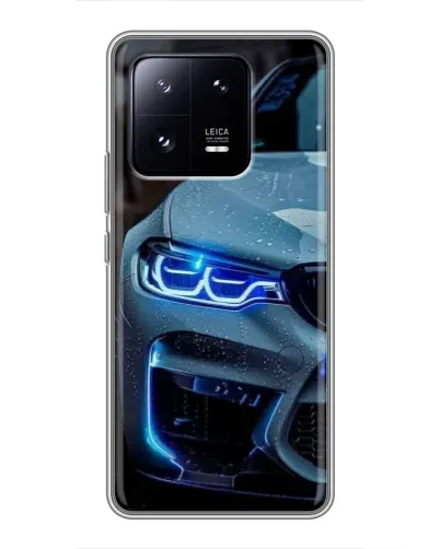 Чехол для Xiaomi 13 Pro с картинкой «Взгляд BMW с синими фарами»