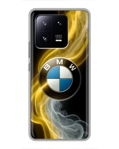 Чехол для Xiaomi 13 Pro с картинкой «Золотистый дым BMW»
