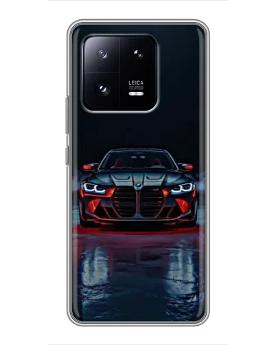 Чехол для Xiaomi 13 Pro с картинкой «BMW на мокрой дороге»