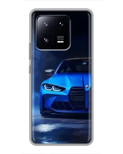 Чехол для Xiaomi 13 Pro с картинкой «Голубая BMW M4» Чехол для Xiaomi 13 Pro с картинкой «Голубая BMW M4»