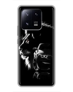 Чехол для Xiaomi 13 Pro с картинкой «BMW и лев» Чехол для Xiaomi 13 Pro с картинкой «BMW и лев»