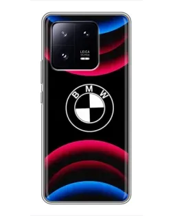 Чехол для Xiaomi 13 Pro с картинкой «Логотип BMW и неоновые дуги» Чехол для Xiaomi 13 Pro с картинкой «Логотип BMW и неоновые дуги»
