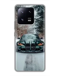 Чехол для Xiaomi 13 Pro с картинкой «BMW в зимнем лесу» Чехол для Xiaomi 13 Pro с картинкой «BMW в зимнем лесу»