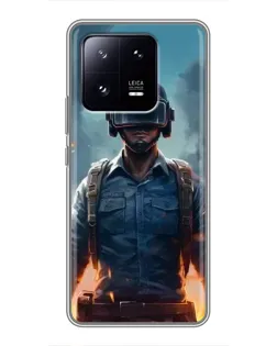 Чохол для Xiaomi 13 Pro з картинкою «PUBG — реалістичний герой»