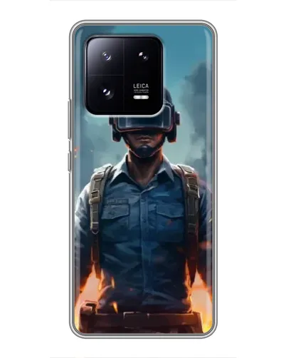 Чохол для Xiaomi 13 Pro з картинкою «PUBG — реалістичний герой»