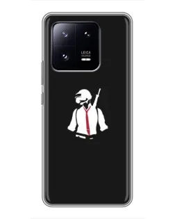 Чохол для Xiaomi 13 Pro з картинкою «PUBG — силует воїна»