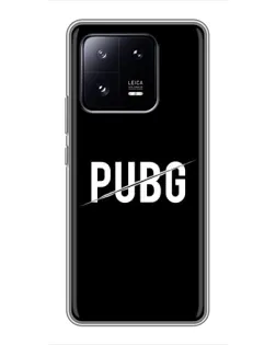 Чохол для Xiaomi 13 Pro з картинкою «PUBG — білий логотип»