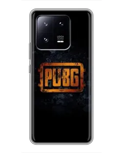 Чохол для Xiaomi 13 Pro з картинкою «PUBG — золотий логотип»