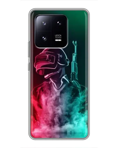 Чохол для Xiaomi 13 Pro з картинкою «PUBG — вогняний воїн»