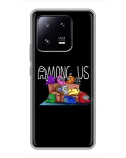 Чохол для Xiaomi 13 Pro з картинкою «Логотип Among Us»
