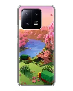 Чохол для Xiaomi 13 Pro з картинкою «Рожеве дерево Minecraft»