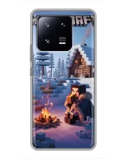Чохол для Xiaomi 13 Pro з картинкою «Зимовий Minecraft»