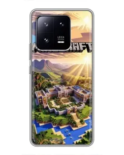 Чохол для Xiaomi 13 Pro з картинкою «Minecraft панорама»