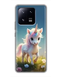 Чехол для Xiaomi 13 Pro с картинкой «Единорог на поляне» Чехол для Xiaomi 13 Pro с картинкой «Единорог на поляне»