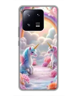 Чехол для Xiaomi 13 Pro с картинкой «Радуга и единороги» Чехол для Xiaomi 13 Pro с картинкой «Радуга и единороги»