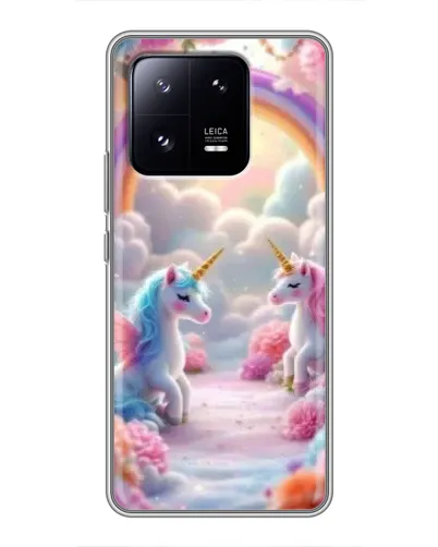 Чехол для Xiaomi 13 Pro с картинкой «Радуга и единороги» Чехол для Xiaomi 13 Pro с картинкой «Радуга и единороги»