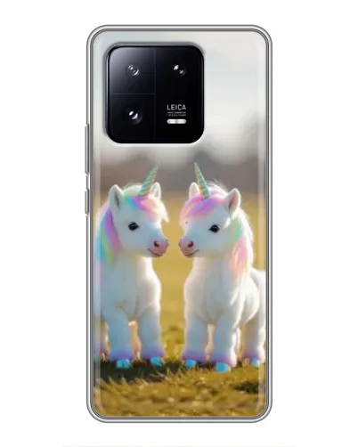 Чехол для Xiaomi 13 Pro с картинкой «Пара единорогов» Чехол для Xiaomi 13 Pro с картинкой «Пара единорогов»