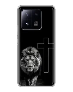 Чехол для Xiaomi 13 Pro с картинкой «Лев и Крест»