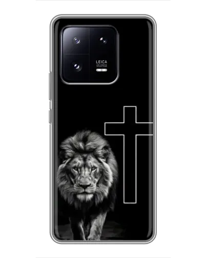 Чехол для Xiaomi 13 Pro с картинкой «Лев и Крест»