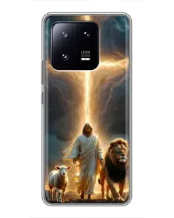 Чехол для Xiaomi 13 Pro с картинкой «Лев Иуды и Свет»