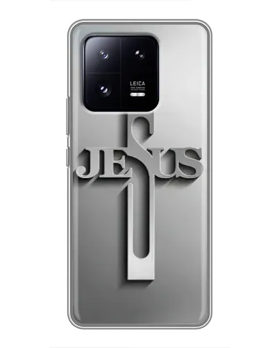 Чехол для Xiaomi 13 Pro с картинкой «Металлический крест Jesus» Чехол для Xiaomi 13 Pro с картинкой «Металлический крест Jesus»