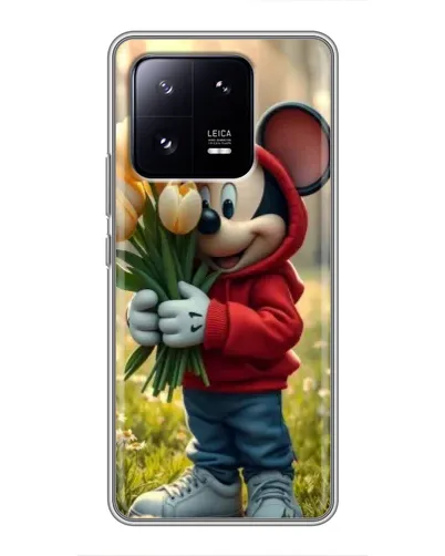Чохол для Xiaomi 13 Pro з картинкою «Міккі з тюльпанами»