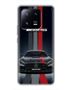 Чохол для Xiaomi 13 Pro з картинкою «Mercedes — білий карбон»