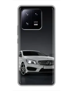 Чехол для Xiaomi 13 Pro с картинкой «Mercedes AMG GT Silver»