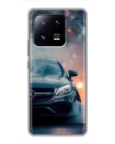 Чехол для Xiaomi 13 Pro с картинкой «Mercedes — ночной город»