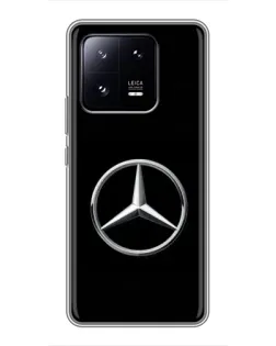 Чехол для Xiaomi 13 Pro с картинкой «Mercedes классический лого»