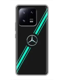 Чехол для Xiaomi 13 Pro с картинкой «Спортивные линии Mercedes» Чехол для Xiaomi 13 Pro с картинкой «Спортивные линии Mercedes»