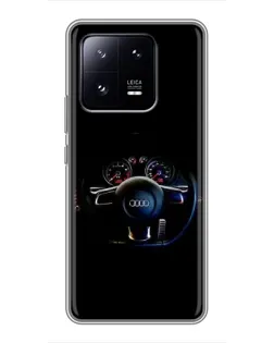Чохол для Xiaomi 13 Pro з картинкою «Салон Audi — кермо»