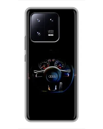 Чехол для Xiaomi 13 Pro с картинкой «Салон Audi — руль»