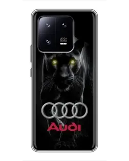 Чехол для Xiaomi 13 Pro с картинкой «Пантера и Audi» Чехол для Xiaomi 13 Pro с картинкой «Пантера и Audi»