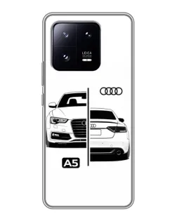 Чехол для Xiaomi 13 Pro с картинкой «Audi — контрастный дизайн» Чехол для Xiaomi 13 Pro с картинкой «Audi — контрастный дизайн»