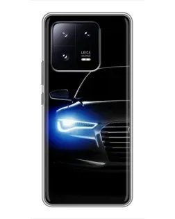 Чехол для Xiaomi 13 Pro с картинкой «Неоновый взгляд Audi» Чехол для Xiaomi 13 Pro с картинкой «Неоновый взгляд Audi»
