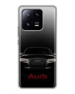 Чехол для Xiaomi 13 Pro с картинкой «Audi — градиентный контур» Чехол для Xiaomi 13 Pro с картинкой «Audi — градиентный контур»