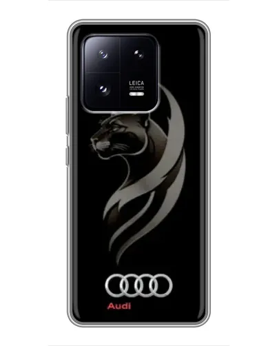 Чехол для Xiaomi 13 Pro с картинкой «Графика — пантера и Audi»