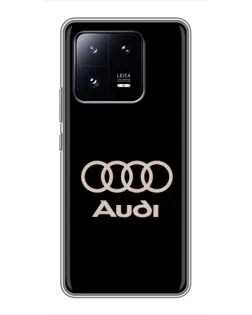 Чехол для Xiaomi 13 Pro с картинкой «Audi — золотой логотип» Чехол для Xiaomi 13 Pro с картинкой «Audi — золотой логотип»