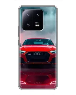 Чехол для Xiaomi 13 Pro с картинкой «Audi RS — красный стиль» Чехол для Xiaomi 13 Pro с картинкой «Audi RS — красный стиль»