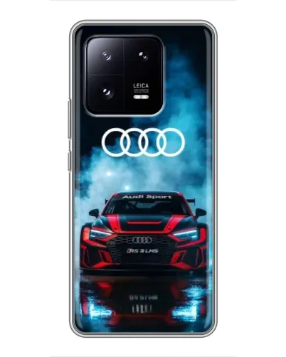 Чехол для Xiaomi 13 Pro с картинкой «Audi Sport — неон»