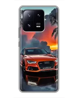Чехол для Xiaomi 13 Pro с картинкой «Audi — закат» Чехол для Xiaomi 13 Pro с картинкой «Audi — закат»