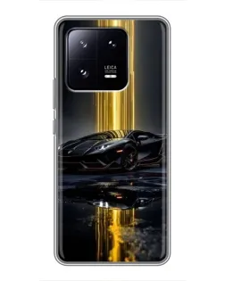 Чехол для Xiaomi 13 Pro с картинкой «Ночной Lamborghini драйв»