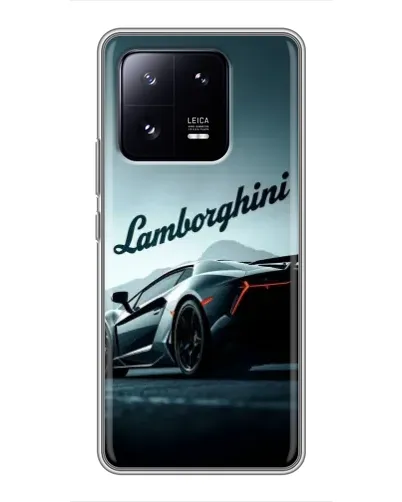 Чехол для Xiaomi 13 Pro с картинкой «Классическая надпись Lamborghini»