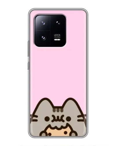 Чехол для Xiaomi 13 Pro с картинкой «Pusheen и печенье»