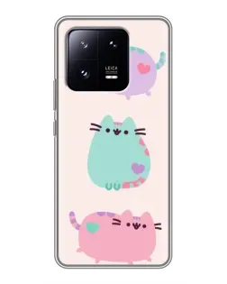Чехол для Xiaomi 13 Pro с картинкой «Pusheen трио» Чехол для Xiaomi 13 Pro с картинкой «Pusheen трио»
