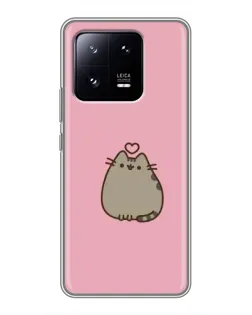 Чехол для Xiaomi 13 Pro с картинкой «Pusheen сердце» Чехол для Xiaomi 13 Pro с картинкой «Pusheen сердце»