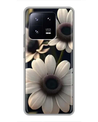 Чехол для Xiaomi 13 Pro с картинкой «Белые маргаритки макро»